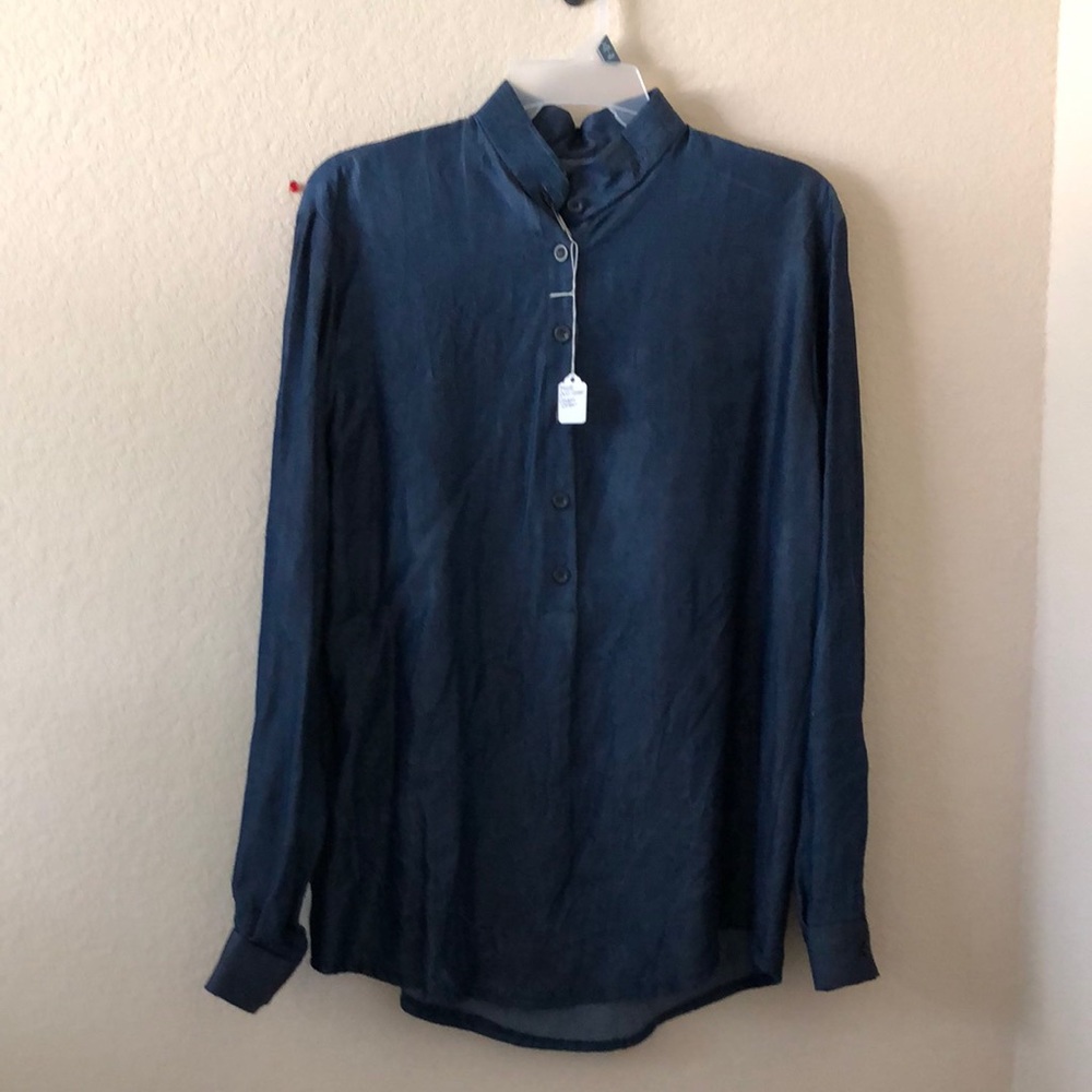 Mens denim pullover, handmade designed
